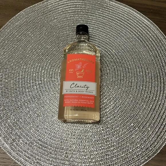 NEW Bath & Body Works Aromatherapy CLARITY PEPPERMINT ROSEMARY Body Wash - 10 oz - Picture 5 of 12